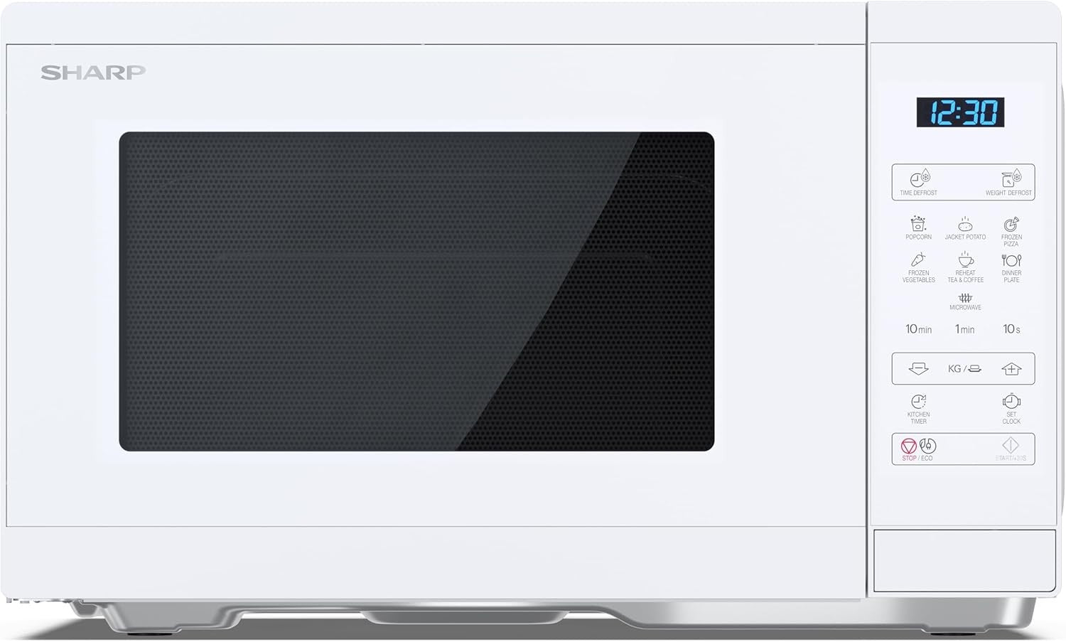 900W Solo Microwave Oven – 25L Digital, Crystal White, Touch Control