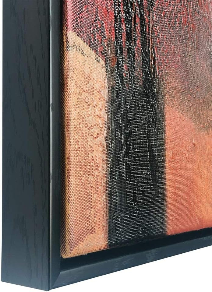 Wieco Art Ballet Dancers 2-Piece Black Framed Abstract Canvas Paintings