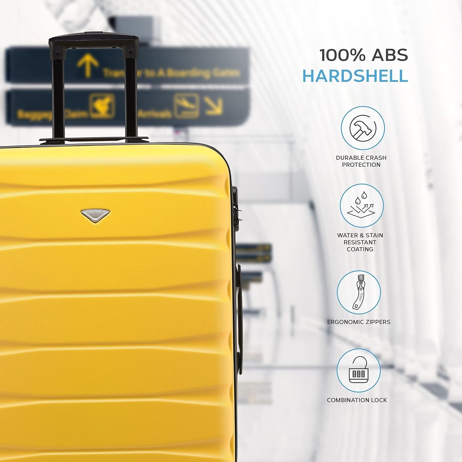 29” Extra Large ABS Check In Suitcase Lightweight Hard Case 4 Wheels