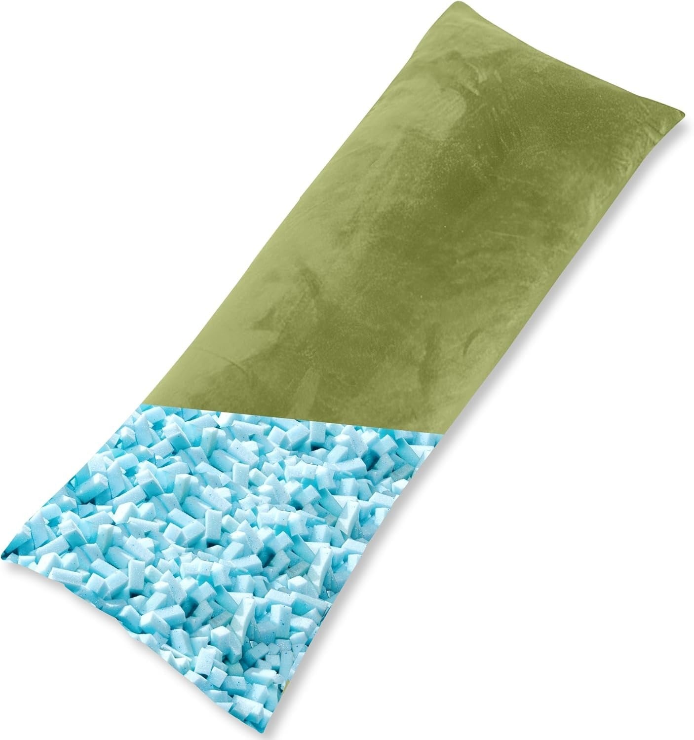 Full Length Memory Foam Body Pillow 152x50cm Back & Cervical Support
