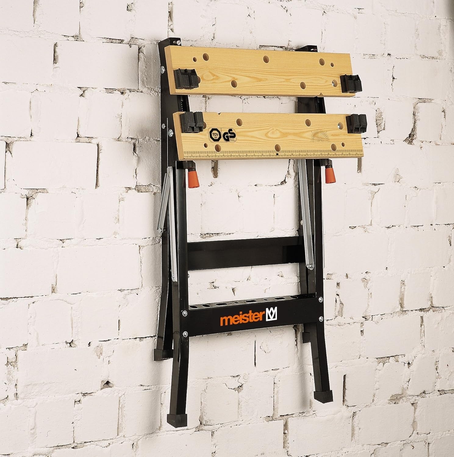 Folding Workbench Clamping Table 150kg Load Metal Frame Portable Workshop