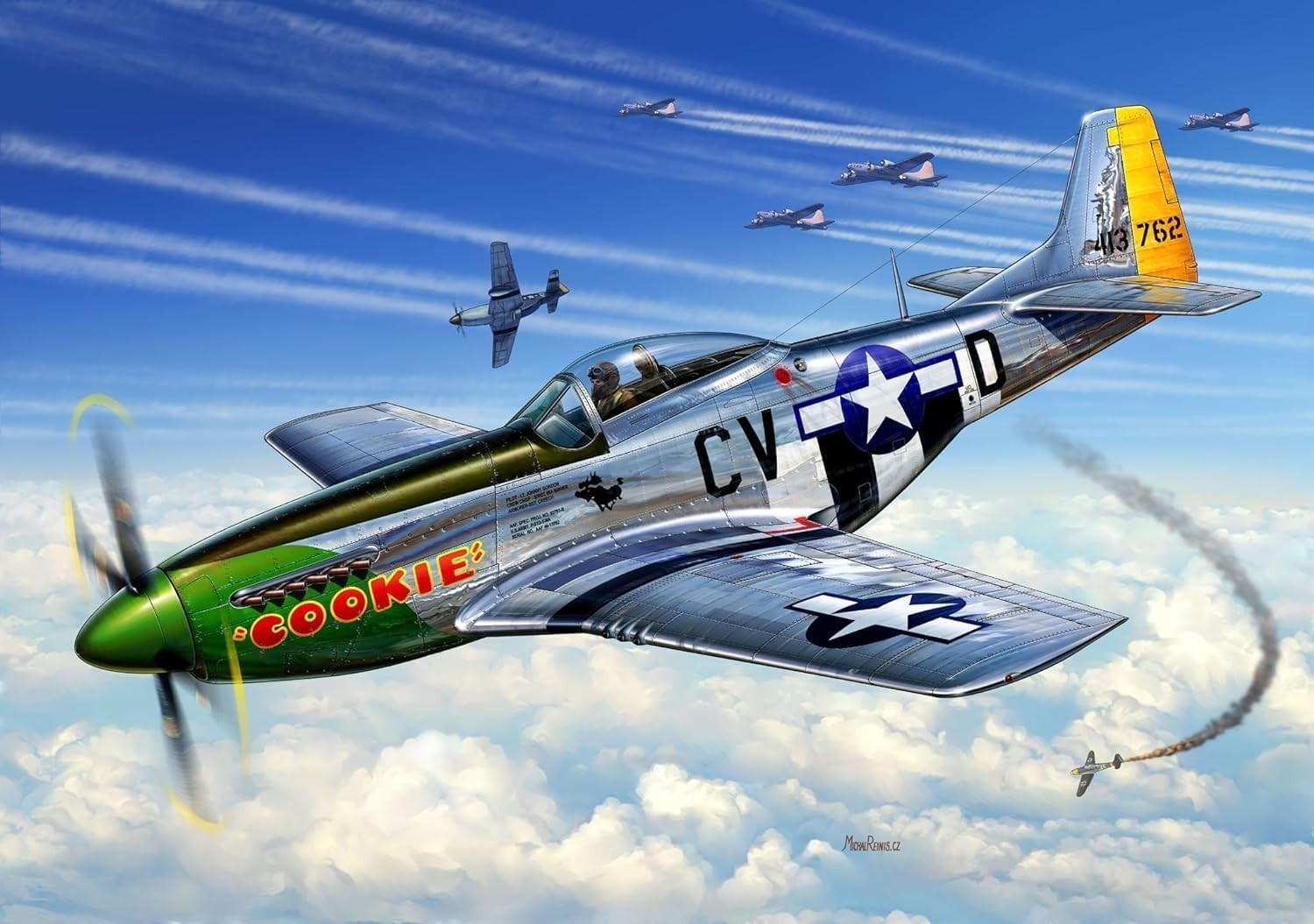 WW2 Fighter Plane Model Kit 1:72 Scale | Unpainted DIY Plastic Set