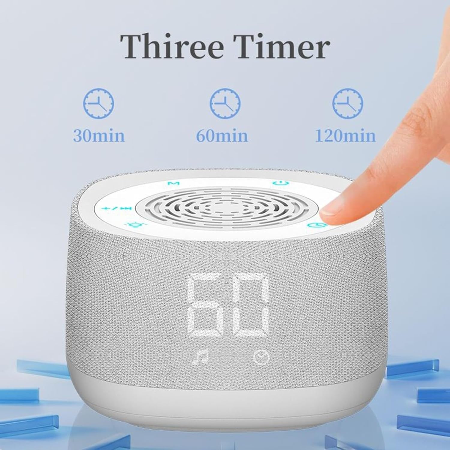 Portable White Noise Machine with Night Light & Bluetooth Sleep Aid