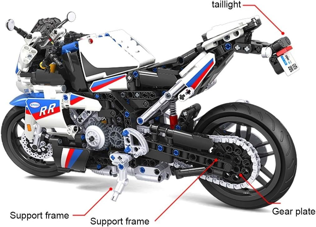 819 PCS Racing Motorcycle Building Blocks Kit – DIY Creative Model Set