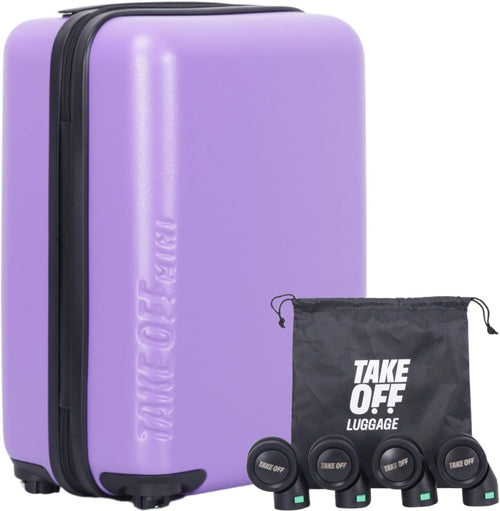 16” Underseat Hard Shell Personal Item Suitcase Removable Wheels