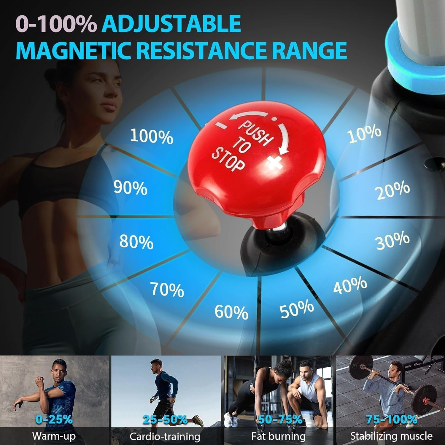 Smart Bluetooth Indoor Spin Bike w/ LCD Display, App Sync, 16kg Flywheel 350lb