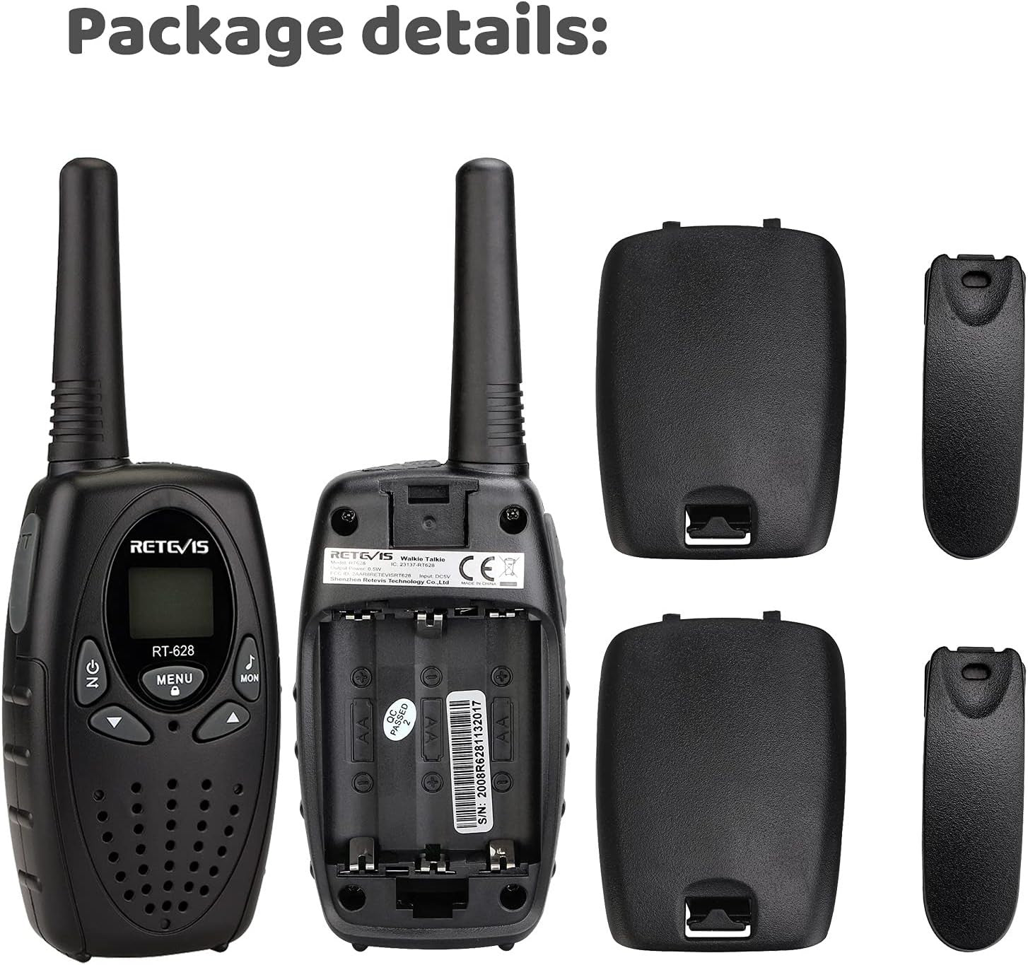 Kids Walkie Talkies 2 Pack PMR446 VOX 8 Channel Long Range Toy Radios