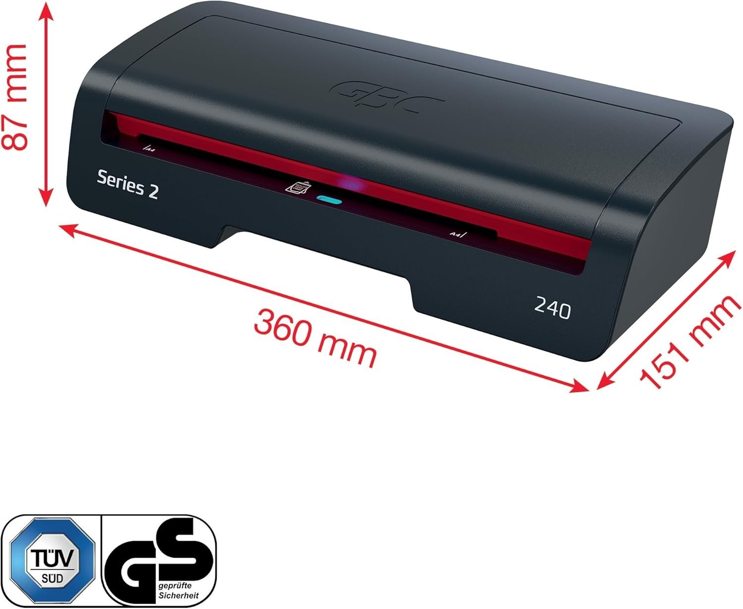 A4 Laminator Machine Fast 2 Min Warm Up Anti Jam Auto Shut Off 75–125 Mic