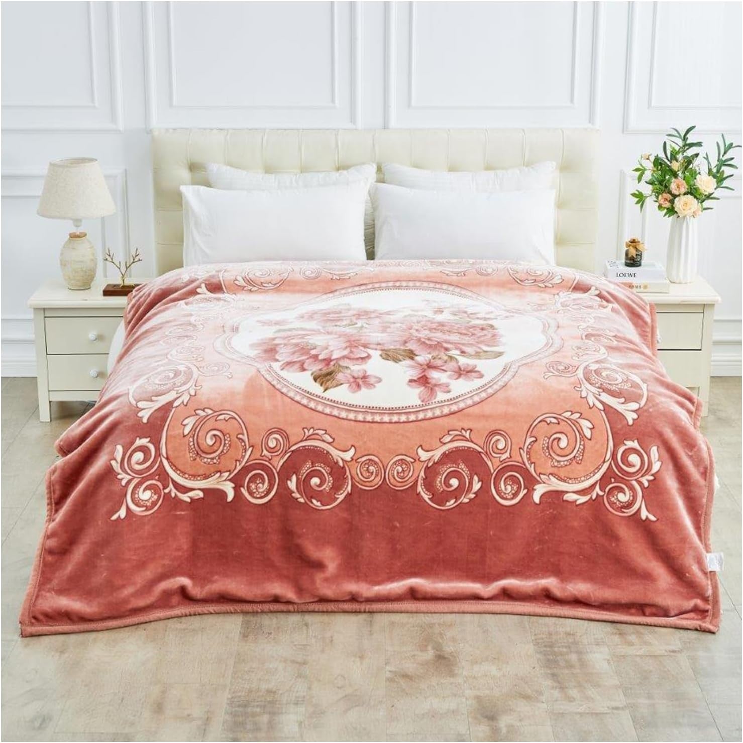 Rosy Delight 5kg Fleece Blanket 200x240cm King Size