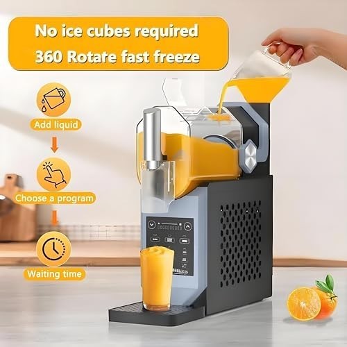 Professional Slushie Machine Soft Serve Ice Cream Maker No Ice Needed