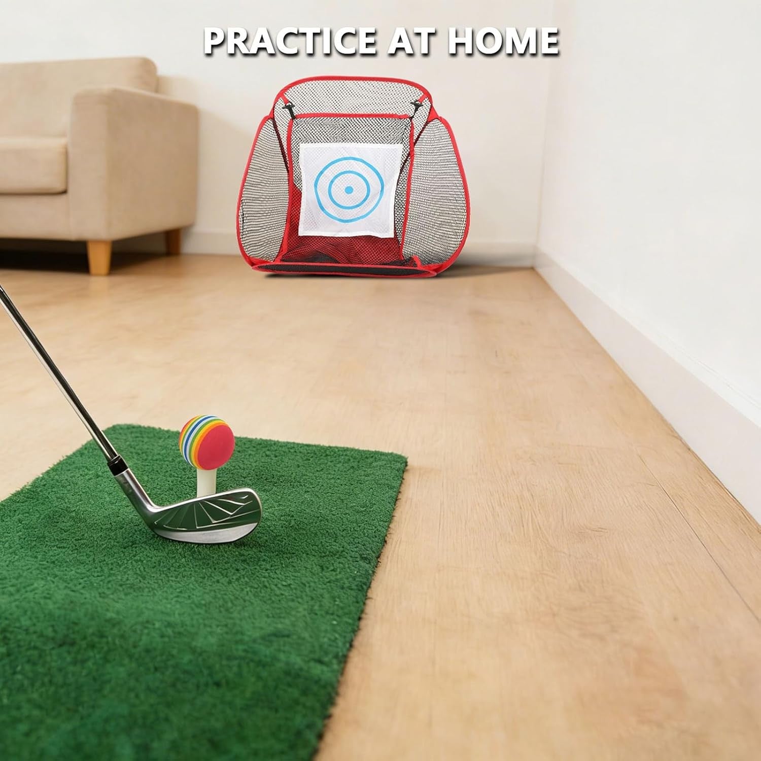 Golf Chipping Net Portable Practice Target Indoor Outdoor