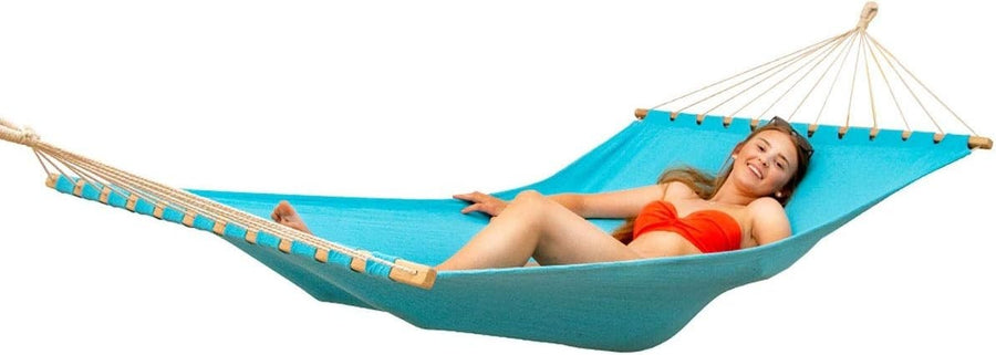 Double Hammock for 2 Adults with Spreader Bars | XXL Cotton Bed 200x120cm