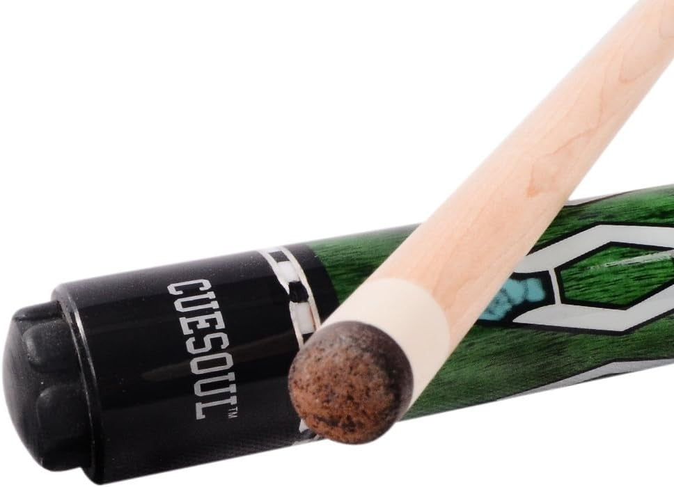58in Canadian Hardwood Pool Cue 13mm Tip Irish Linen Wrap 19-21oz