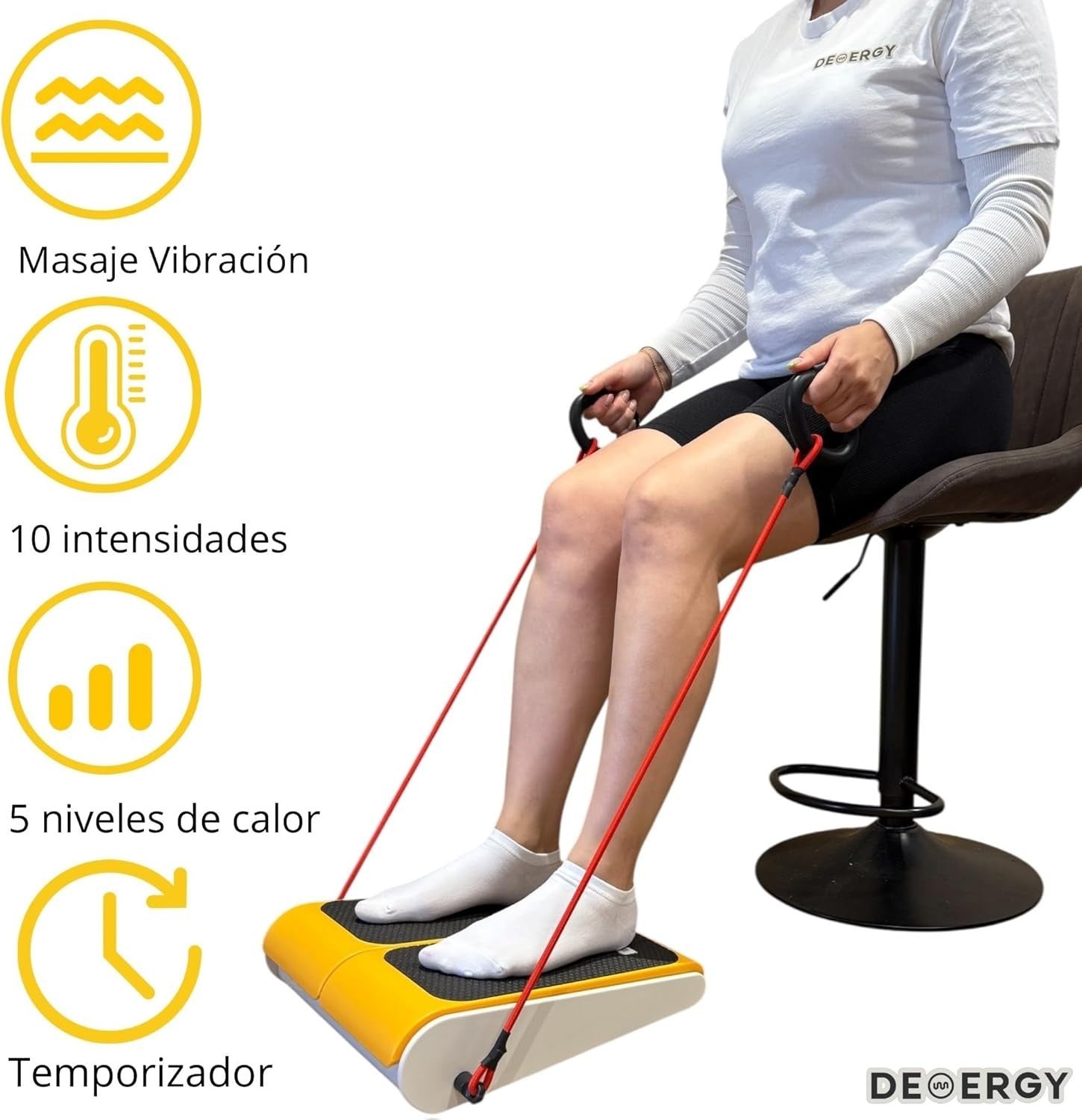 Electric Foot & Leg Massager Heat Vibration Circulation Pain Relief