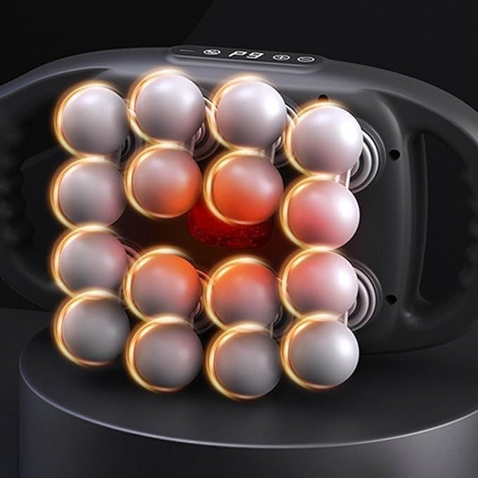 Hands Free Back Massager Deep Tissue Muscle Relief 8 Head 30 Intensities
