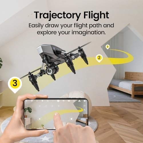 Mini 1080P HD Camera Drone with 3 Batteries, Optical Flow & 3D Flip