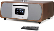 WiFi Internet Radio CD Player DAB+ Bluetooth Hi-Fi 35W Stereo Walnut