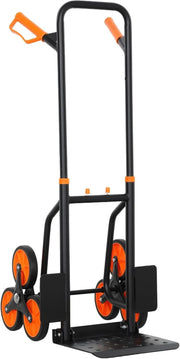 Stair Climbing Hand Truck 120kg Heavy Duty Foldable Steel Trolley