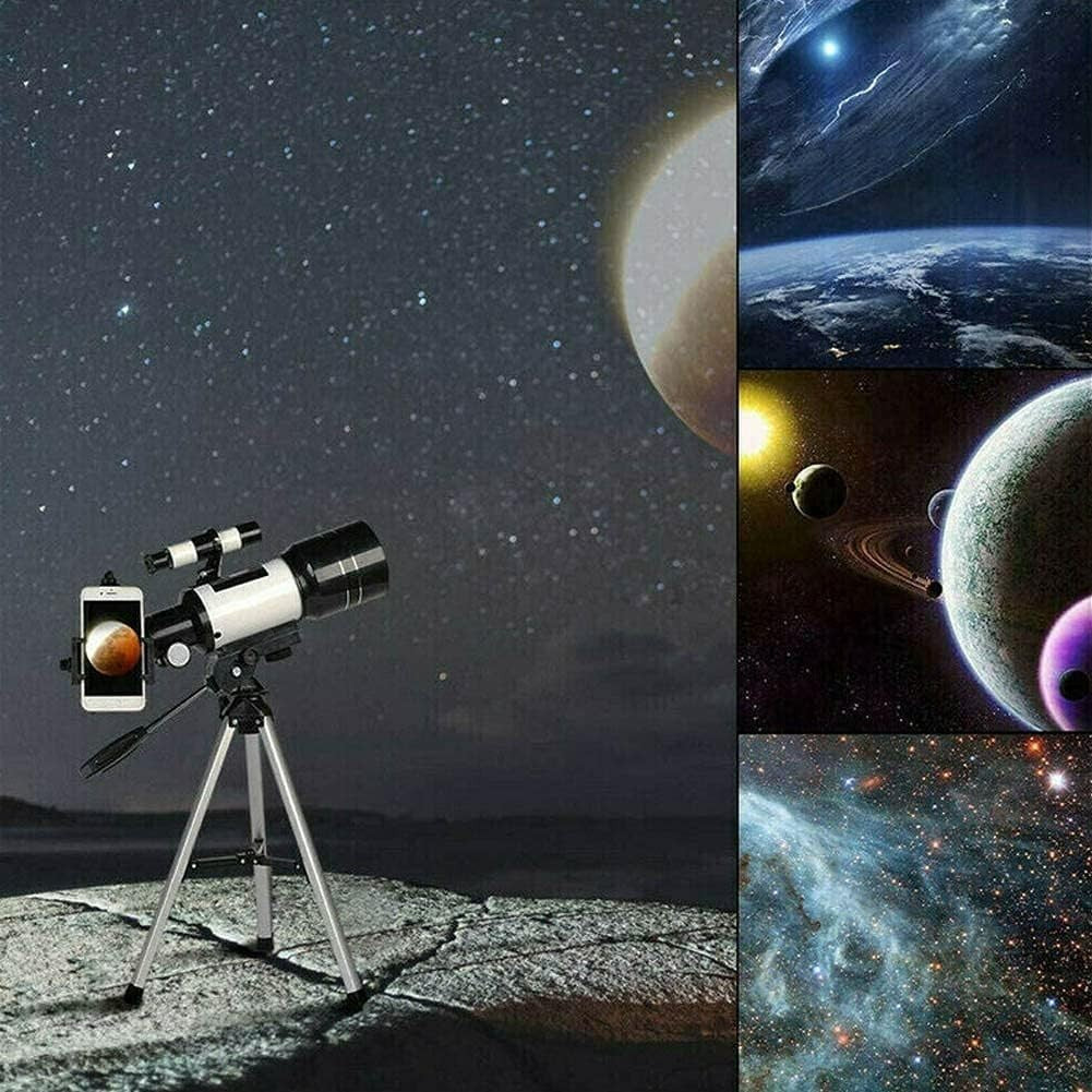 70mm Refractor Telescope 300mm for Kids & Beginners with Tripod & Phone Adapter