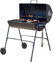 Charcoal Barrel BBQ Grill | 2-in-1 Smoker | Warming Rack | Non-Stick Cooking