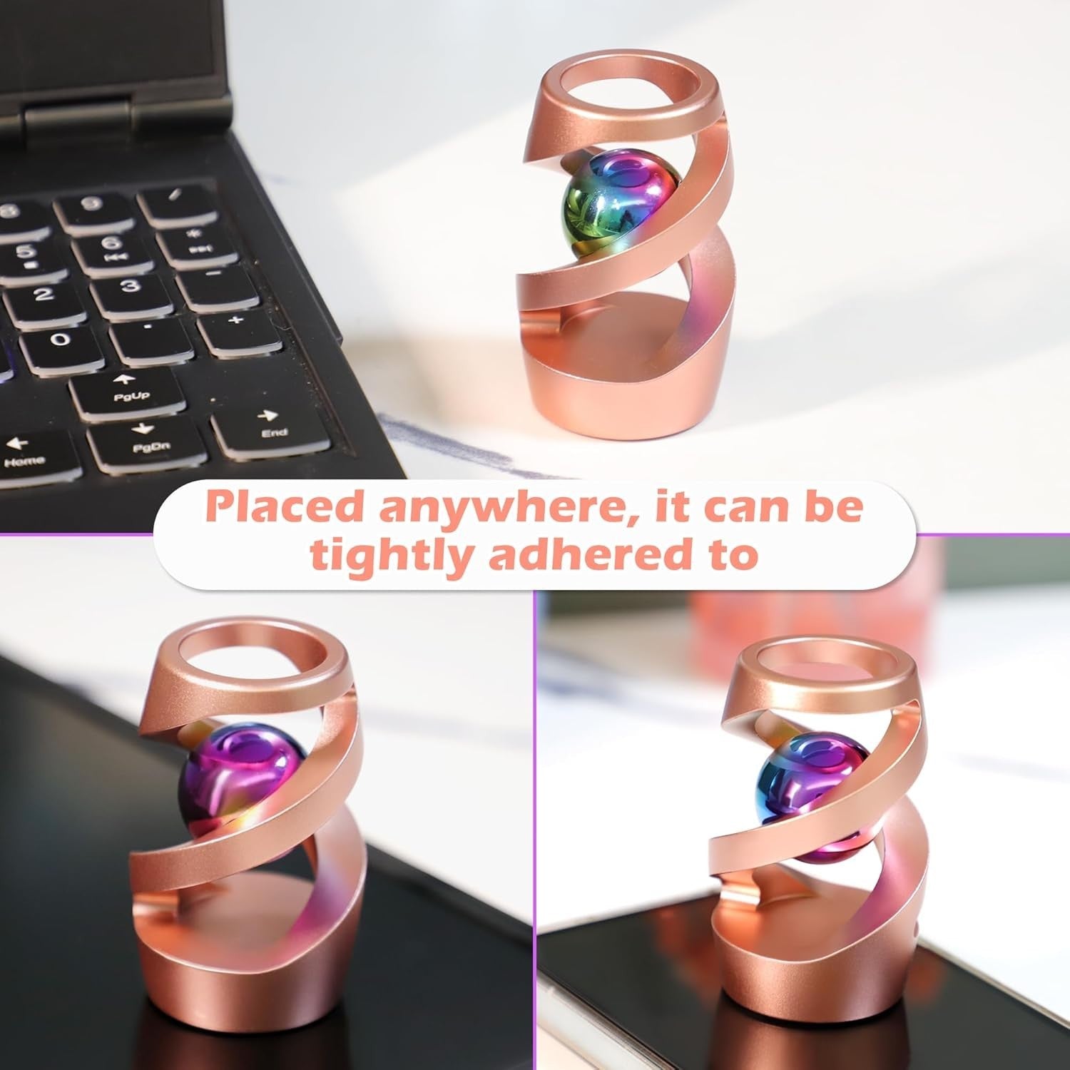 Kinetic Spinning Desk Toy Metal Stress Relief ADHD Focus Office Fidget