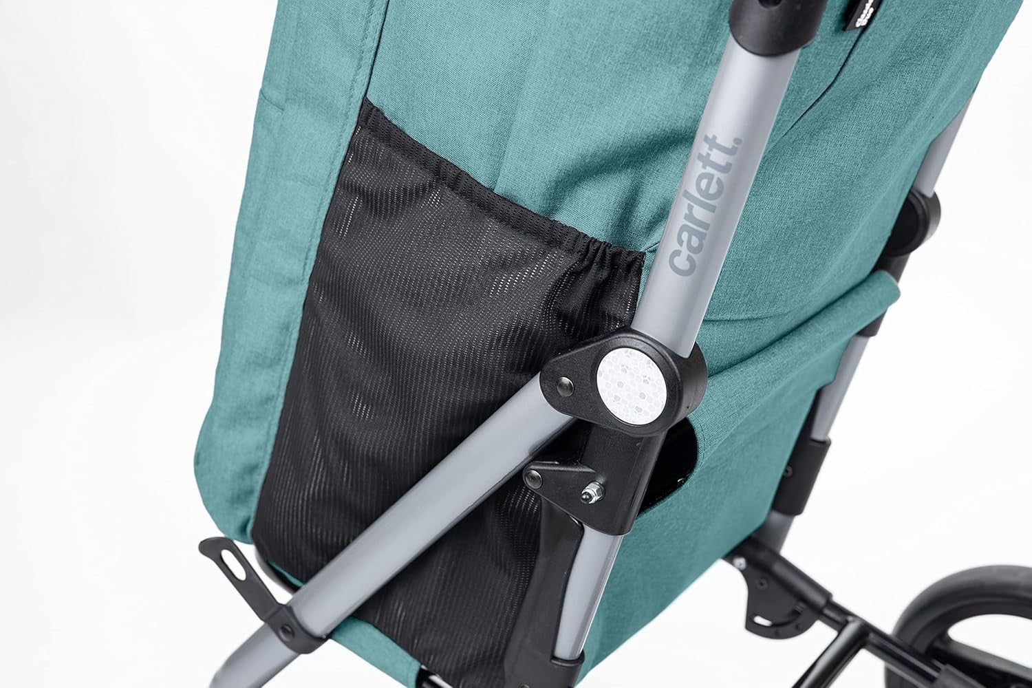 Foldable Grocery Trolley Cart 63L Thermal Bag 25kg Shopping Organizer Green
