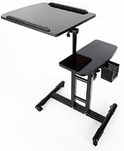 Mobile Tattoo Workstation Rolling Table Adjustable Height Salon Tool Stand