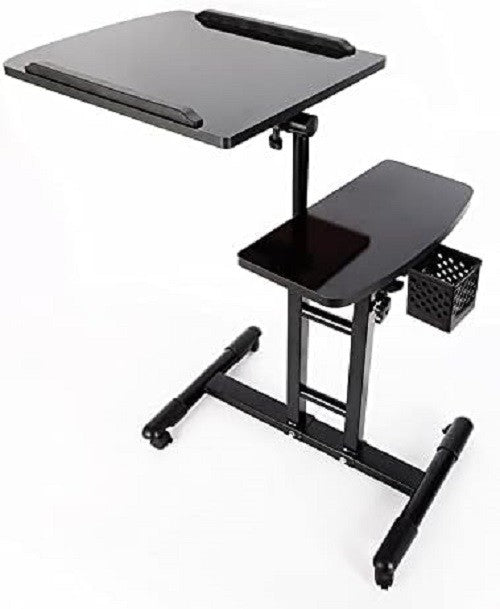 Mobile Tattoo Workstation Rolling Table Adjustable Height Salon Tool Stand