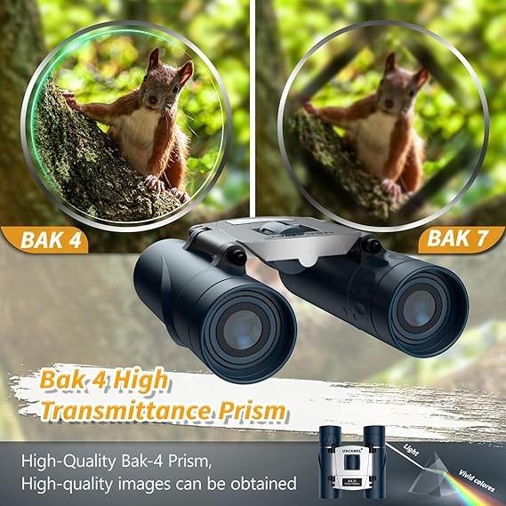 Compact 8x21 Kids Binoculars Waterproof Mini Folding Binocular for Travel & Bird