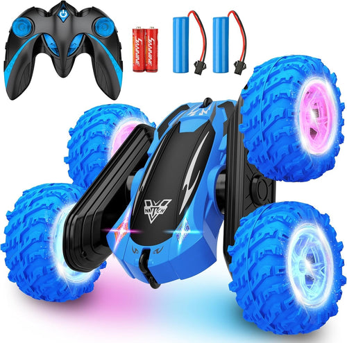 4WD 360° Flip RC Stunt Car 2.4GHz Remote Control Off-Road Toy w/ LED Lights