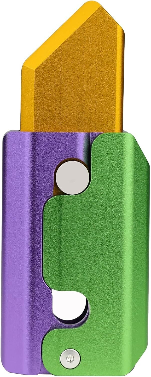 Carrot Gravity Knife Fidget Slider Metal Clicker Inertia EDC