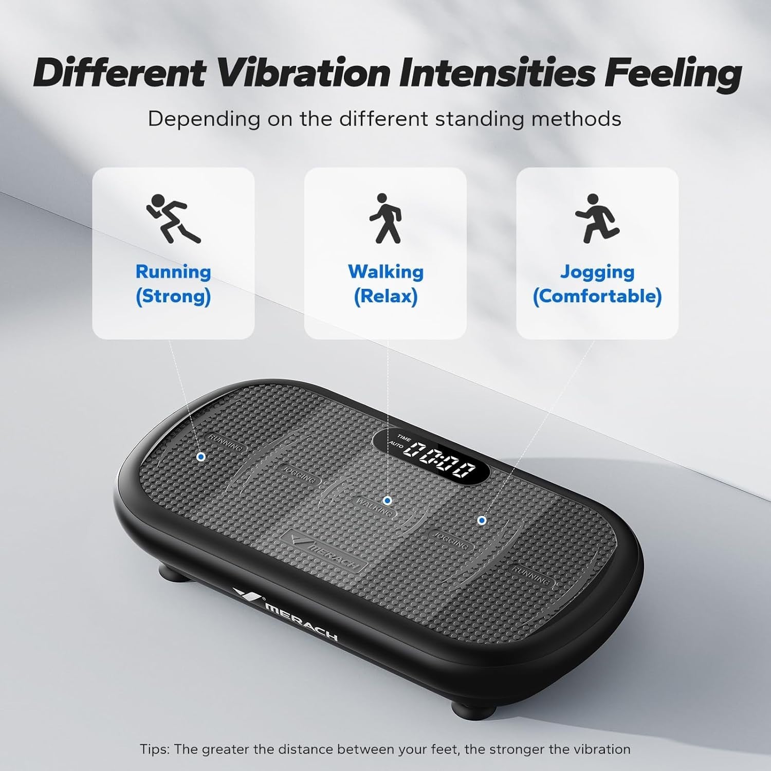 High Amplitude Vibration Plate Exercise Machine 200KG Bluetooth Fat Burner