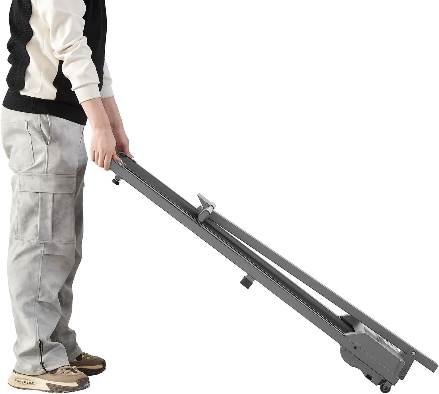 Compact 3-in-1 Folding Treadmill Under Desk Walking Running Pad Grey