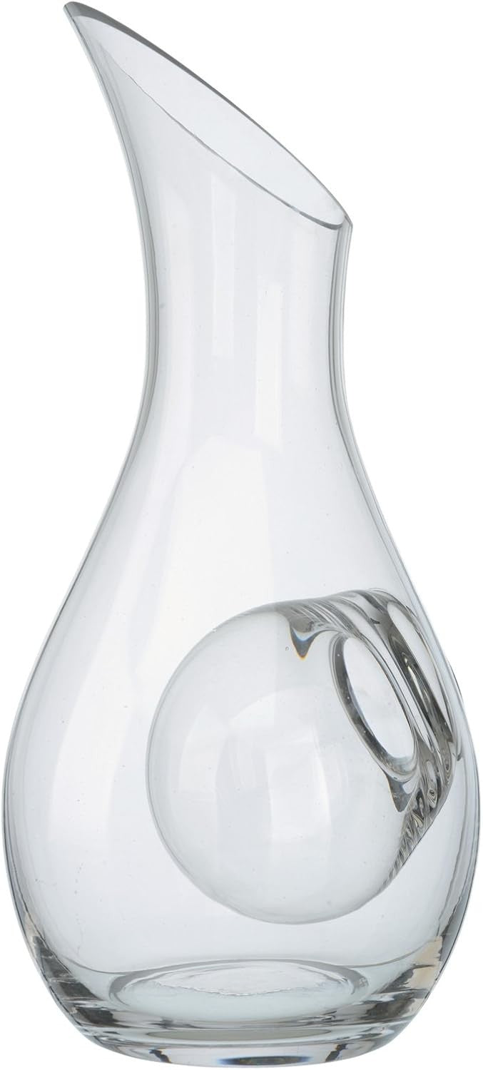 1050ml Wine Cooling Carafe with Chill Rod – Elegant Glass Decanter for White Win