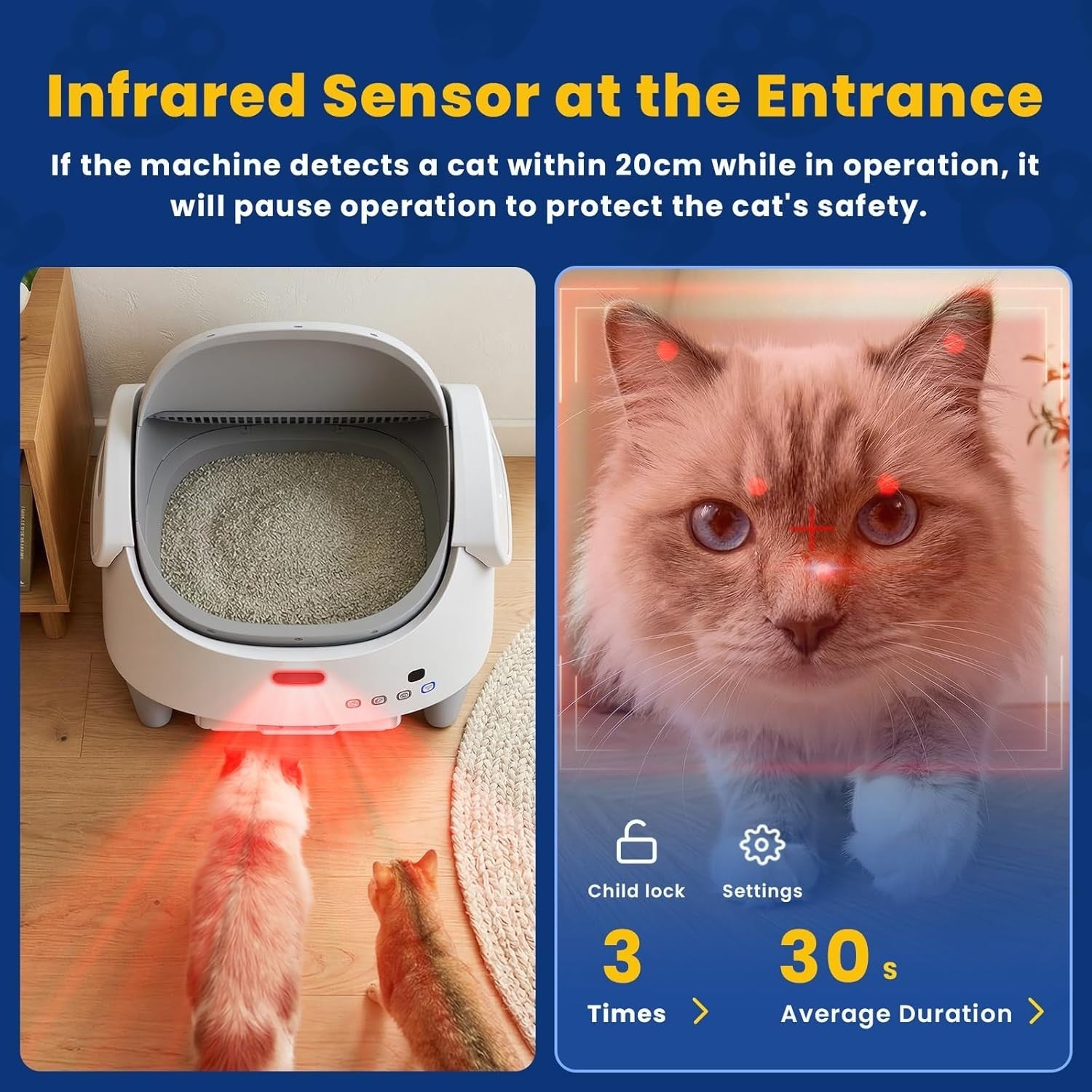 Smart Automatic Cat Toilet XXL App Controlled Odour Free Cleaner