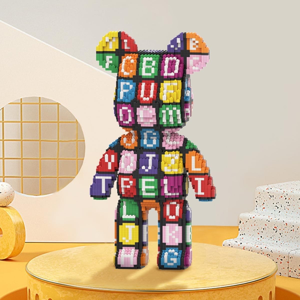 6800Pcs Letter Brick Bear Kit Collectible Display Toy Adult Kids Gift