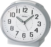 Analogue Bedside Alarm Clock Loud Bell Silent Sweep Snooze White
