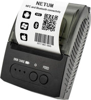 Bluetooth Mini Thermal Receipt Printer 58mm POS Black & White