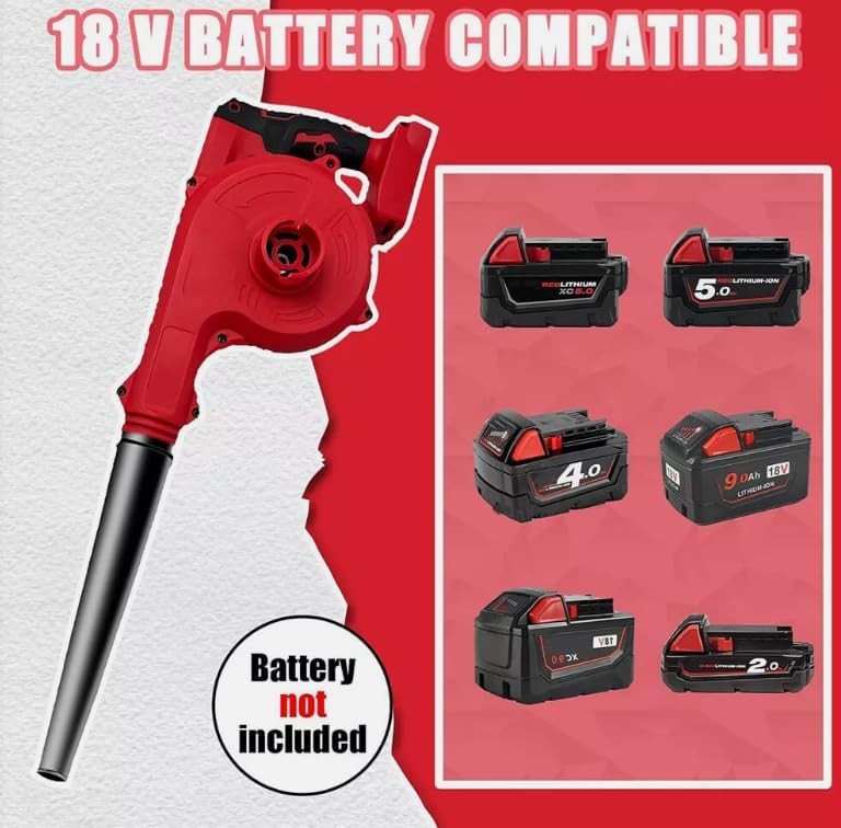 Cordless Leaf Blower Vacuum 2-in-1 120MPH 20000RPM Handheld Garden Cleaner