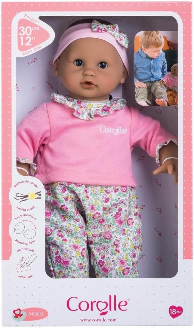 30cm Soft Baby Doll Sleeping Eyes Vanilla Scent Toddler Safe 18M+
