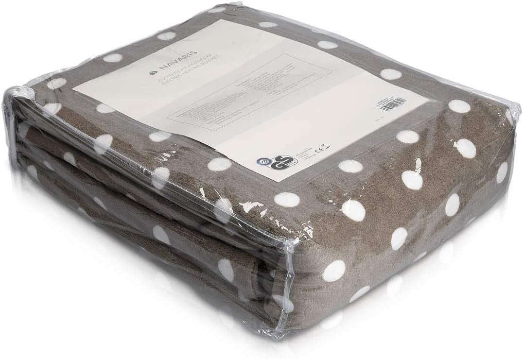 Electric Heated Throw Blanket 3 Heat Settings Auto Off Washable 180x130cm