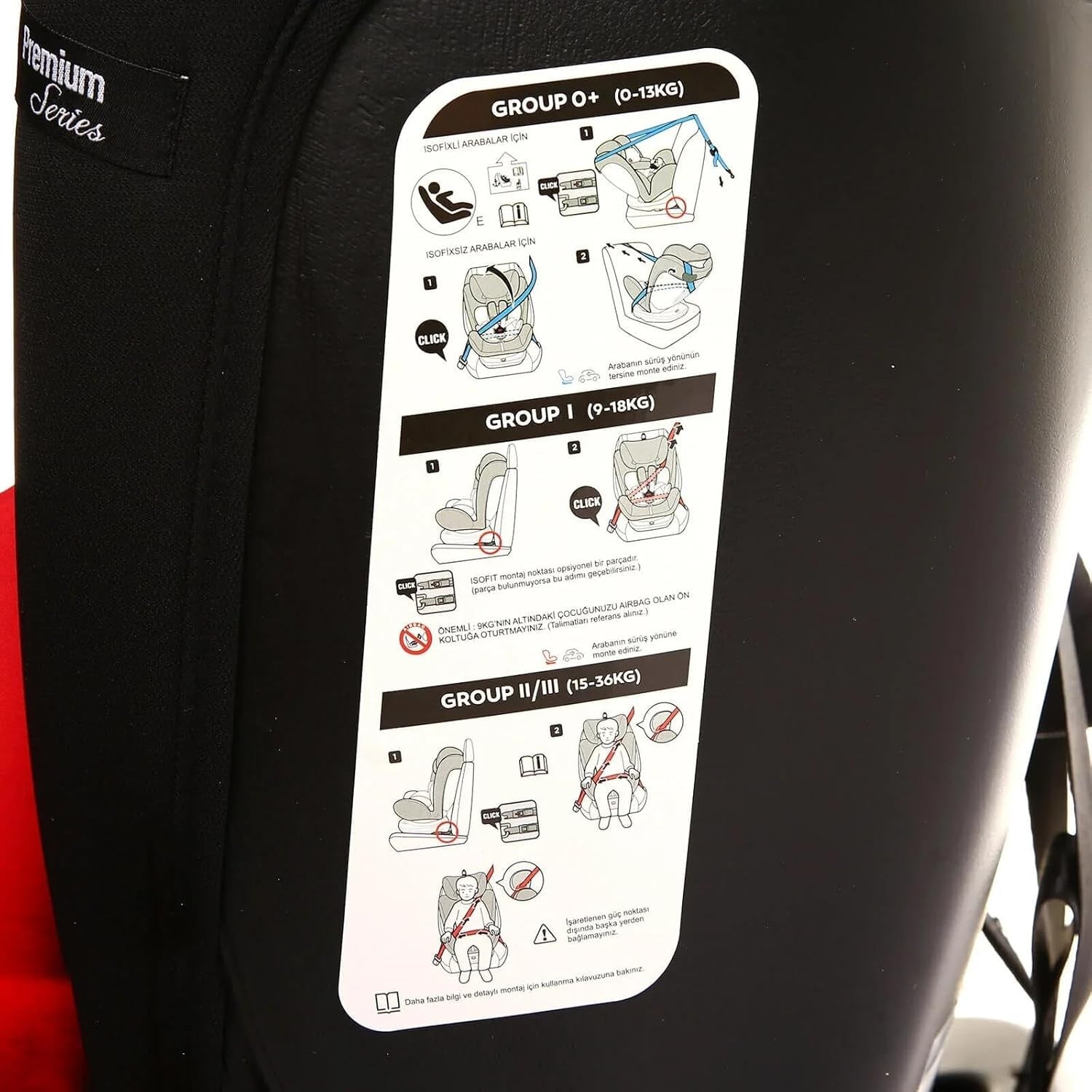 360° Rotating i-Size Car ISOFIX 0–36kg Birth to 12 Years R129