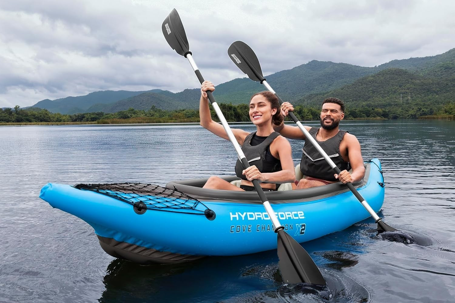 2 Person Inflatable Kayak Set w/ Paddles Pump Seats 10ft 10in