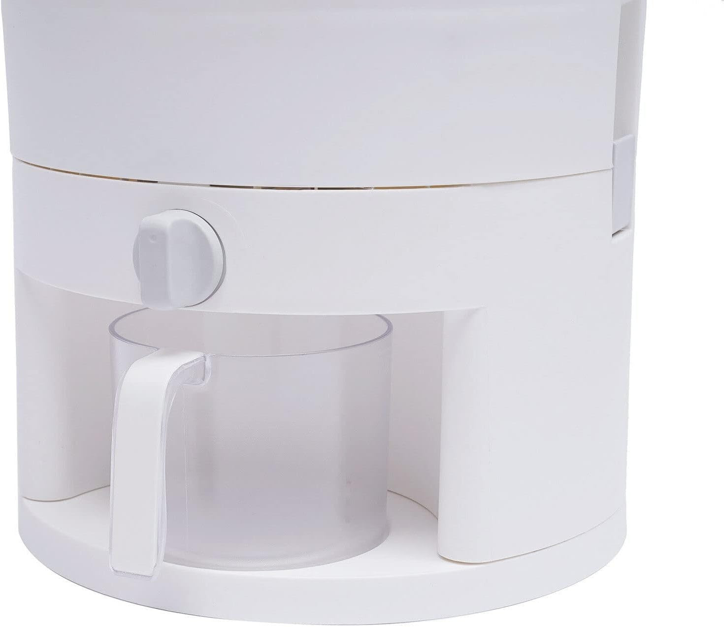 10KG Airtight Rice Dispenser with Measuring Cup Moisture Proof Bin
