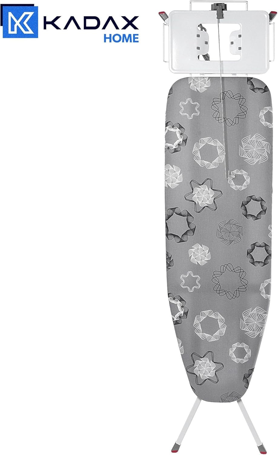 Extra Wide Height Adjustable Ironing Board with Iron Rest Non-Slip Feet