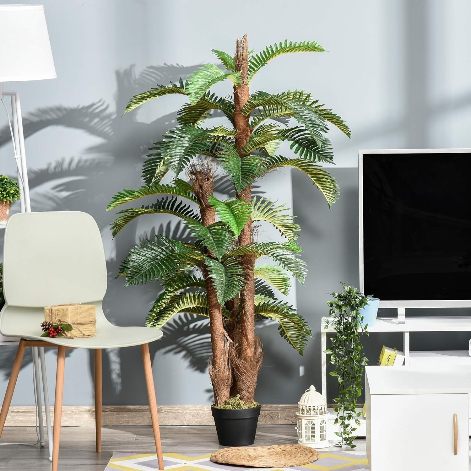 Artificial Tropical Fern Tree 150cm / 5FT  Faux Green Plant Potted Home Decor