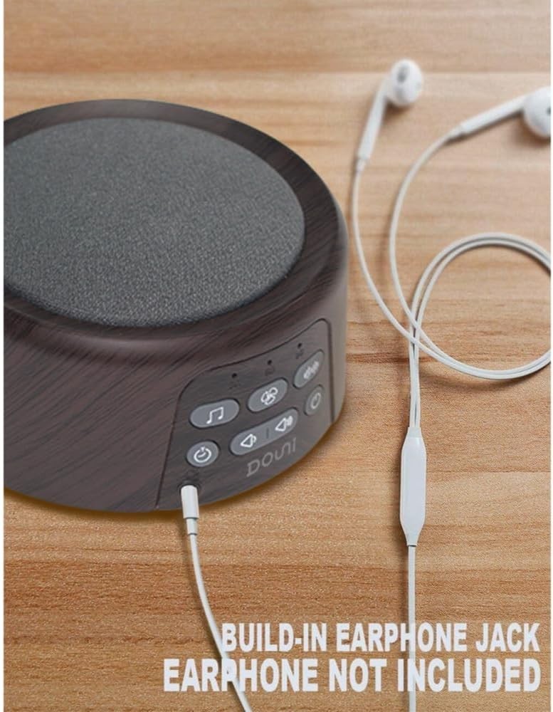White Noise Machine Night Light 20 Sleep Sounds Timer Memory Portable