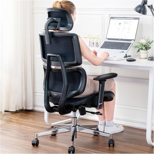 Ergonomic Office Chair Mesh Back Reclining Desk Chair Lumbar Support Big & Tall