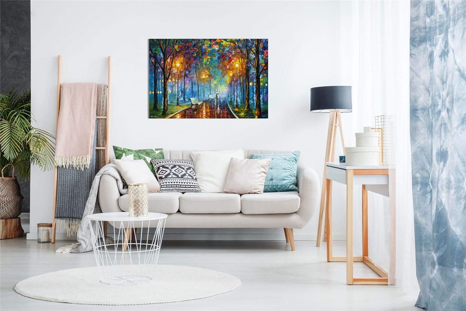 Misty Forest Canvas Wall Art Landscape Picture Print Home Decor Living Room 24x1