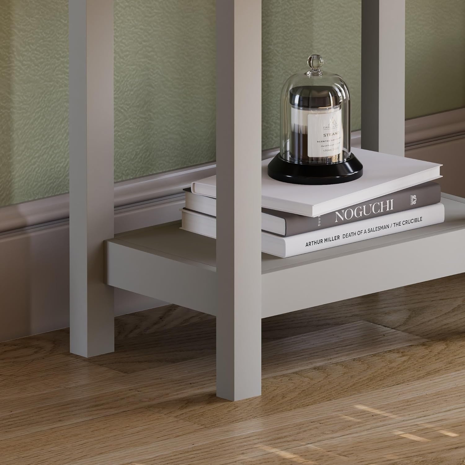 Grey Console Table with Drawer & Shelf, Engineered Wood, Compact Storage
